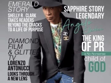 Magazine cover featuring a stylish woman in a hat and floral dress.