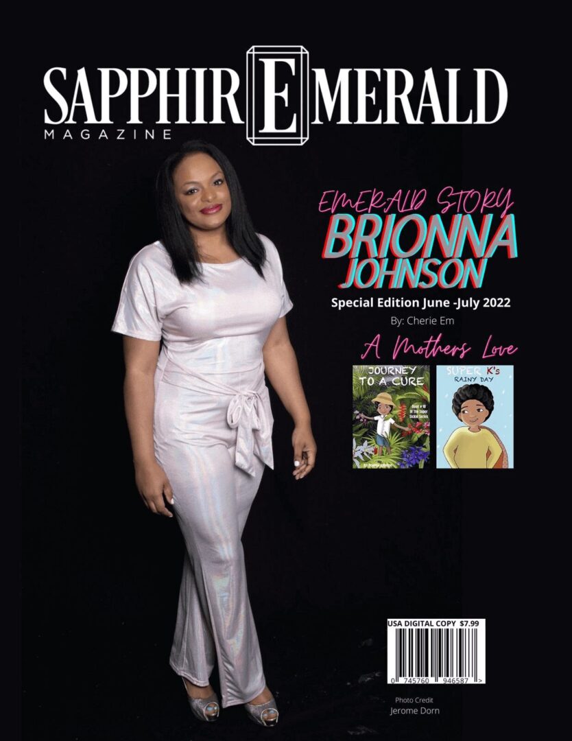 Cover of Sapphire Emerald magazine featuring Brionna Johnson.