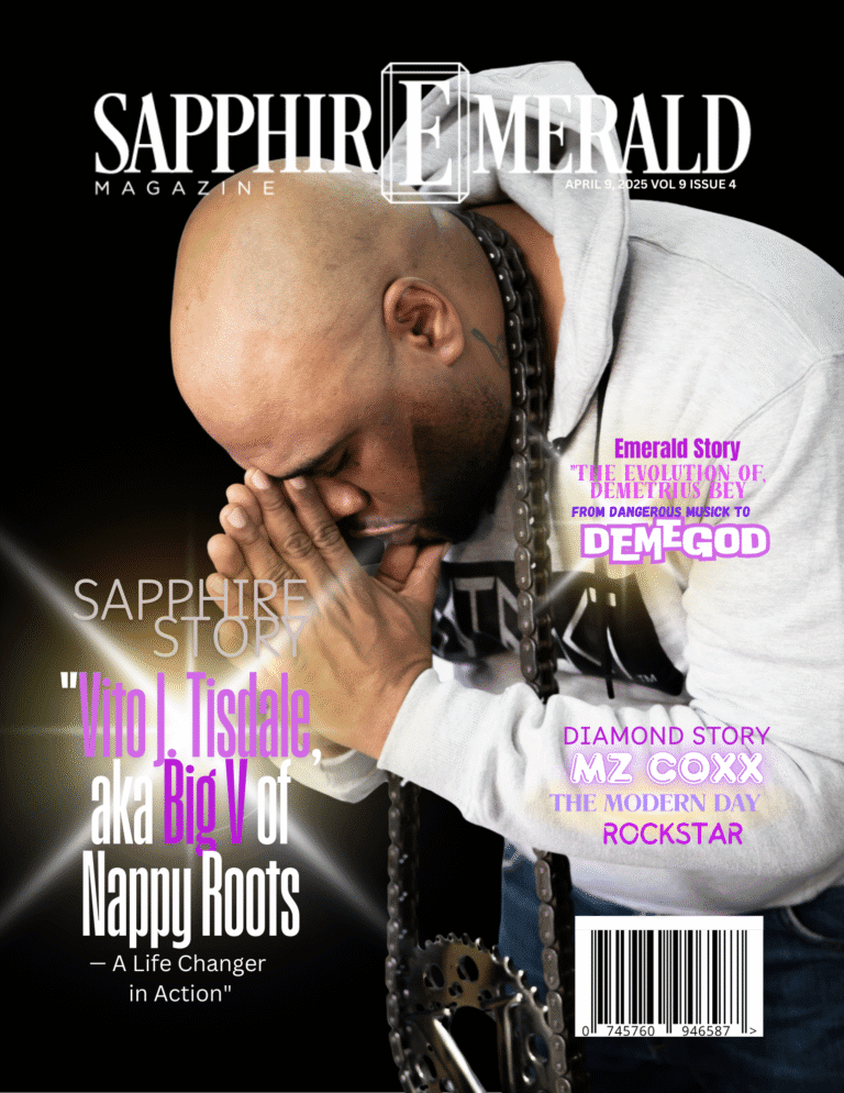 Man with chain featured on magazine cover.